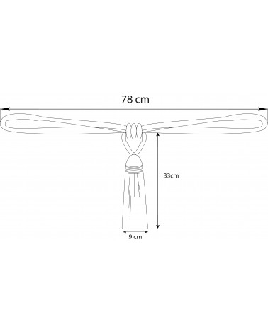 Embrasse à rideau pompon passementerie luxe