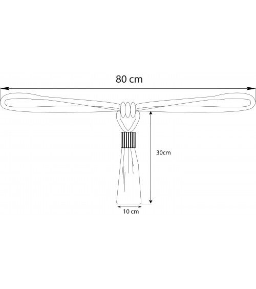 embrasse textile, embrasse design, embrasse pas cher, originale, tissu, cordage, tendance, aluminium