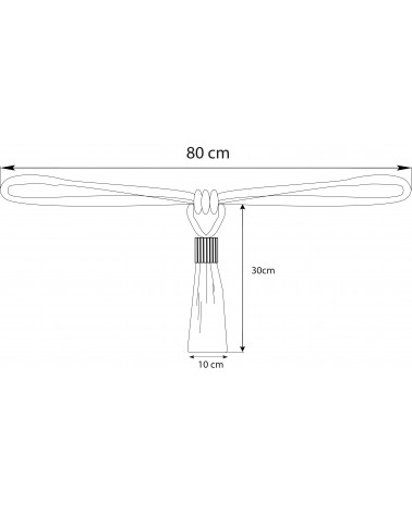 embrasse textile, embrasse design, embrasse pas cher, originale, tissu, cordage, tendance, aluminium