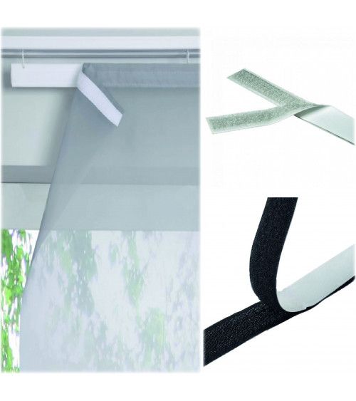 bande adhésive, velcro, 1 m, décoration, tissu, rail panneau japonais, accroche, adhésif