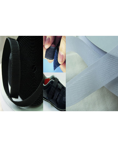 Ruban Agrippant Adhésif Noir 20 mm x 1 m - Fixation Facile Sans Coutur