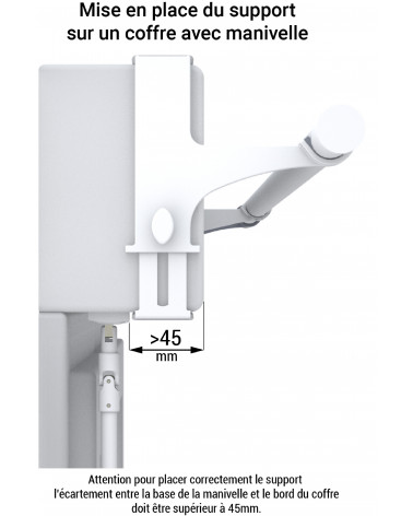 Paires Support Tringle rideaux sans perçage coffret volet roulant