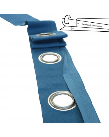 Bande à oeillets pour Rideau - Vente au Mètre  - Fabriqué en France