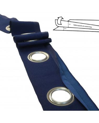 Bande à oeillets pour Rideau - Vente au Mètre  - Fabriqué en France