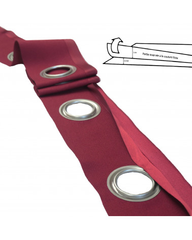 Bande à oeillets pour Rideau - Vente au Mètre  - Fabriqué en France