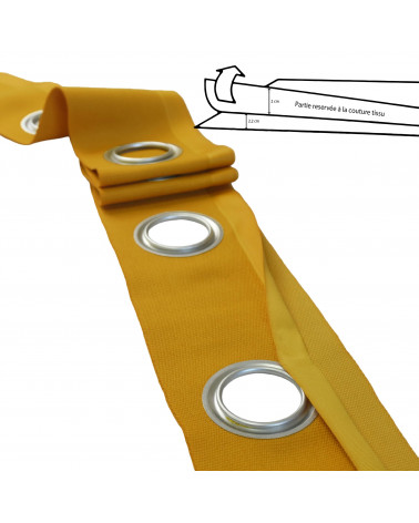 Bande à oeillets pour Rideau - Vente au Mètre  - Fabriqué en France