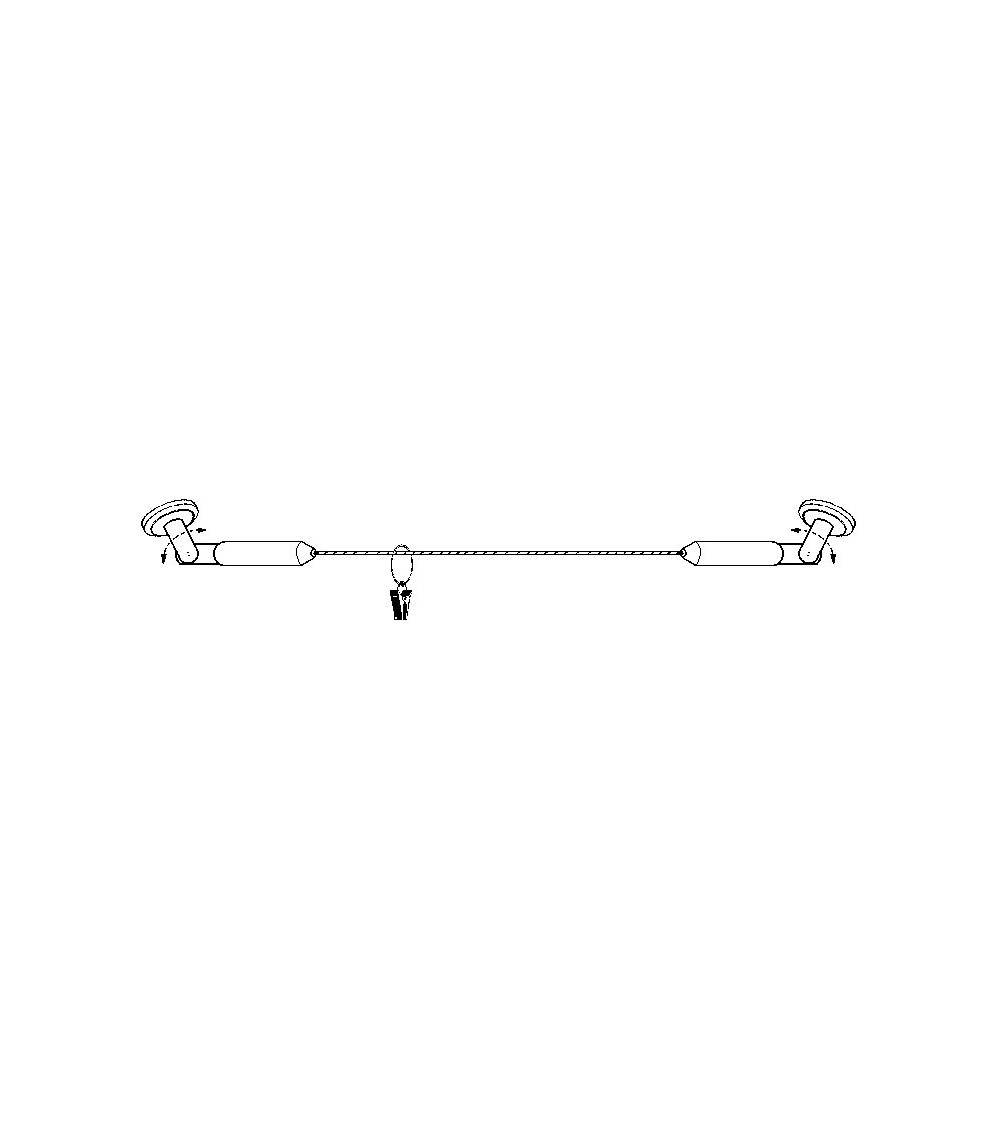 5m Tringle à Rideaux Kit - Câble En Acier Pour Rideau - Fil De Suspension En Acier Inoxydable Pour Accrocher Photos Rideaux Corde A Rideau 98598024