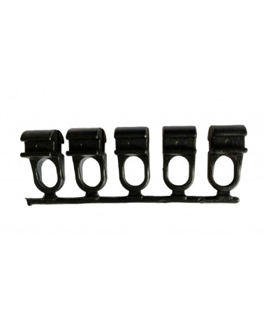 Glisseurs Asymétriques Plastifiés - Sachet de 20 - Pour Tringle Rails