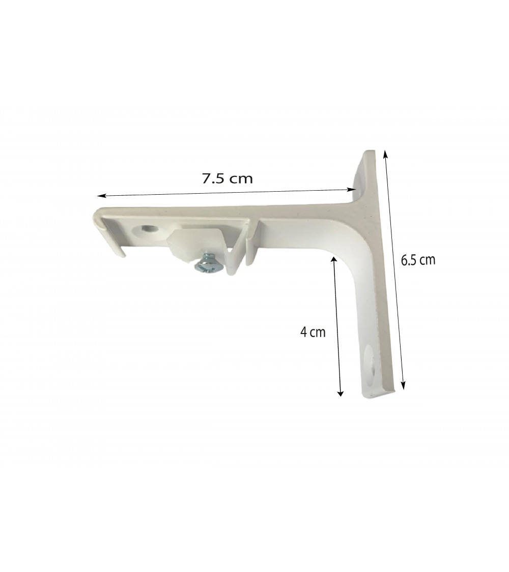 6 Supports Pour Tringle à Rideau - Alliage Aluminium - Fixation Murale Facile - Pour Salon, Cuisine, Salle De Bain