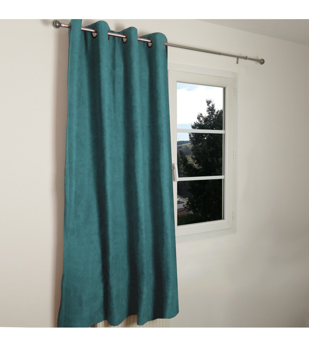 RIDEAU THERMIQUE OCCULTANT JACQUARD 140/180 CM Rideau thermique été et hiver, occultant, polyester