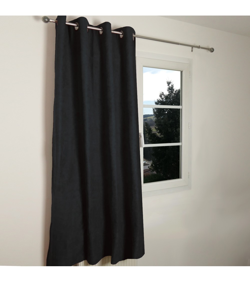 RIDEAU THERMIQUE OCCULTANT JACQUARD 140/180 CM Rideau thermique été et hiver, occultant, polyester