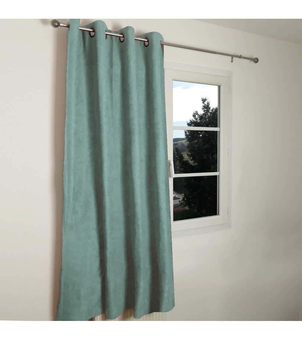 RIDEAU THERMIQUE OCCULTANT JACQUARD 140/180 CM Rideau thermique été et hiver, occultant, polyester