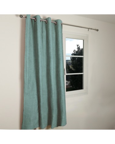 RIDEAU THERMIQUE OCCULTANT JACQUARD 140/180 CM Rideau thermique été et hiver, occultant, polyester