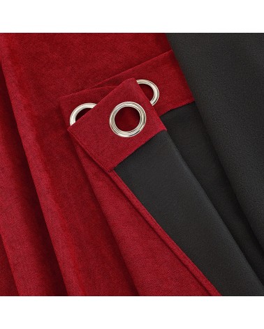 RIDEAU THERMIQUE OCCULTANT JACQUARD 140/180 CM Rideau thermique été et hiver, occultant, polyester