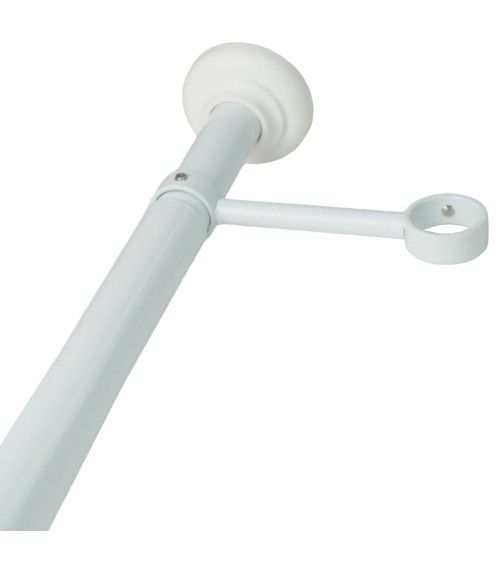 Barre Télescopique du Sol au Plafond sans Perçage blanc support tringle rideau sans percer fenêtre pvc