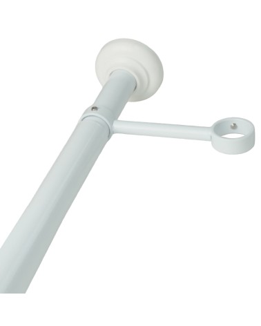 Barre Télescopique du Sol au Plafond sans Perçage blanc support tringle rideau sans percer fenêtre pvc