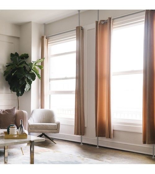 Barre Télescopique du Sol au Plafond sans Perçage barre de séparation de pièces sol rideau de séparation salon Barre Télescopique du Sol au Plafond sans Perçage barre de séparation de pièces sol rideau de séparation salon