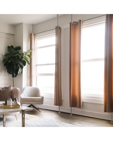 Barre Télescopique du Sol au Plafond sans Perçage barre de séparation de pièces sol rideau de séparation salon