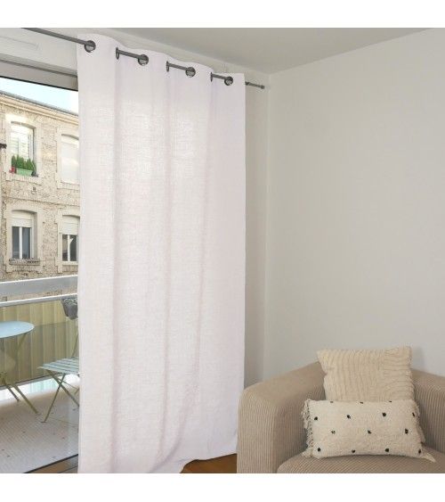 Voilage en lin et coton, fibre naturelle