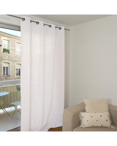 Voilage en lin et coton, fibre naturelle