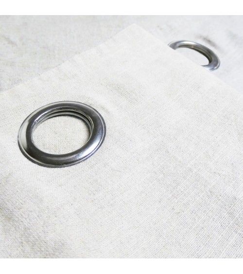 Voilage en lin et coton, fibre naturelle