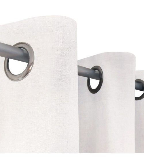 Voilage en lin et coton, fibre naturelle