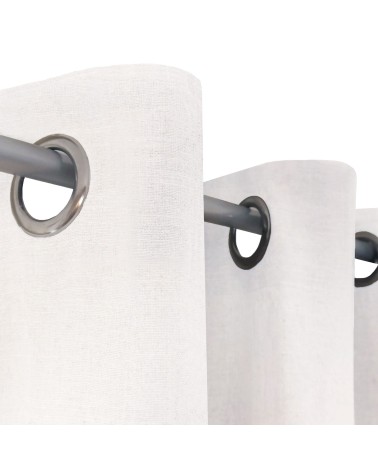 Voilage en lin et coton, fibre naturelle