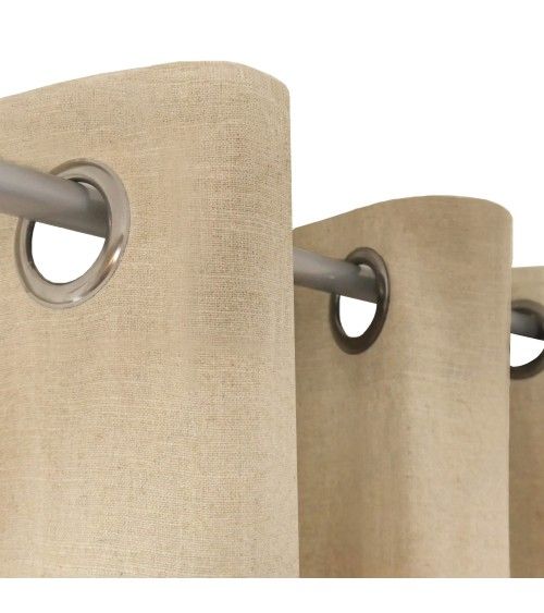 Voilage en lin et coton, fibre naturelle