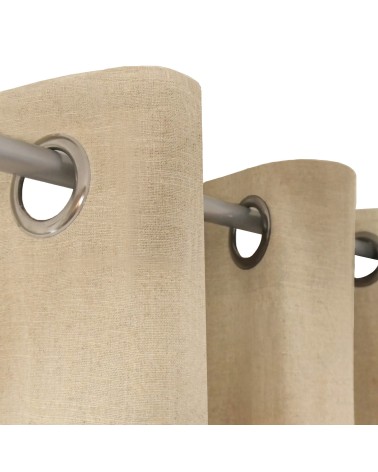 Voilage en lin et coton, fibre naturelle