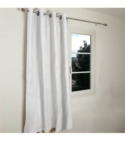 RIDEAU THERMIQUE OCCULTANT JACQUARD 140/180 CM Rideau thermique été et hiver, occultant, polyester