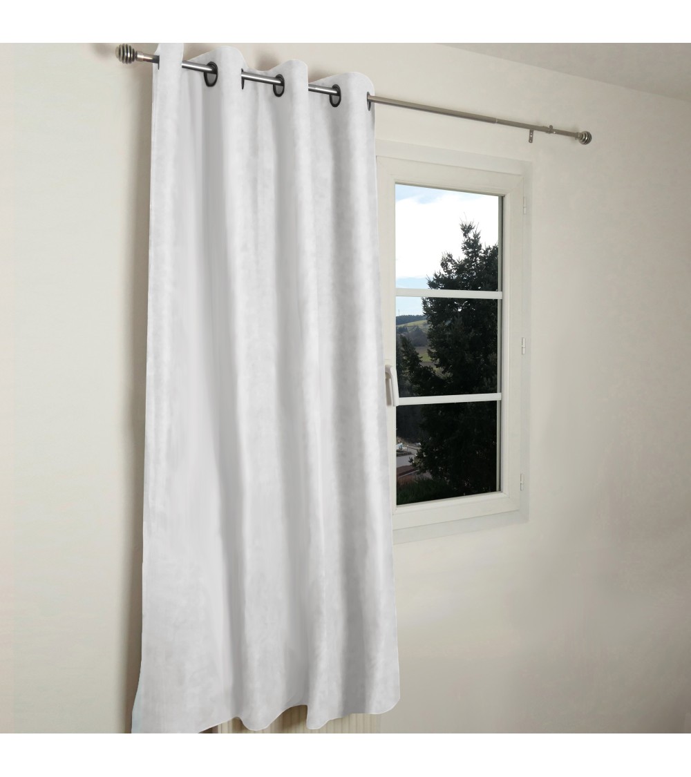 RIDEAU THERMIQUE OCCULTANT JACQUARD 140/180 CM Rideau thermique été et hiver, occultant, polyester