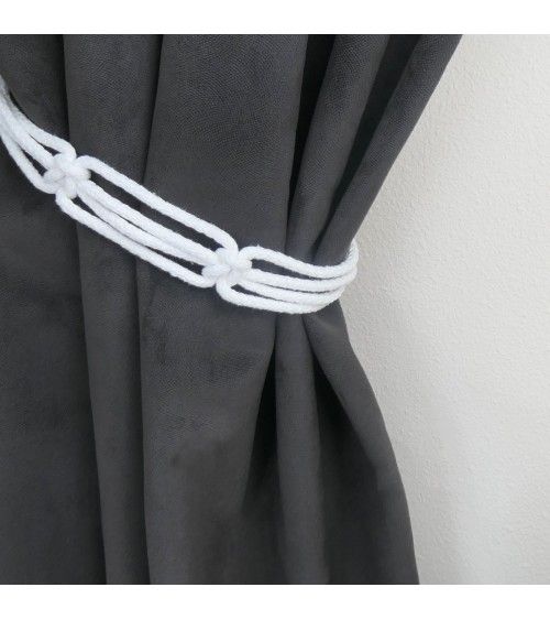 Embrasse pour rideau corde nouée passementerie luxe francais