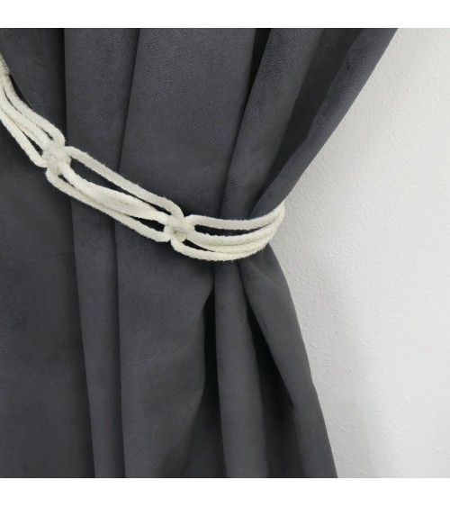 Embrasse pour rideau corde nouée passementerie luxe francais