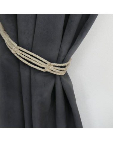 Embrasse pour rideau corde nouée passementerie luxe francais