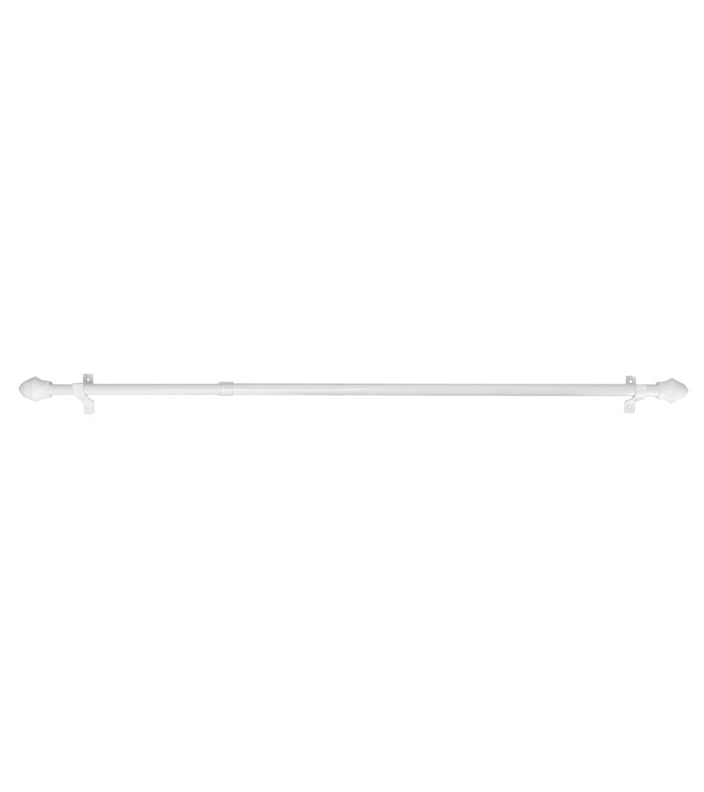 XOUDKE Lot 2 Tringles Rideaux Extensibles 30-50 Cm – Sans Perçage, Blanc, Avec Embouts Caoutchouc