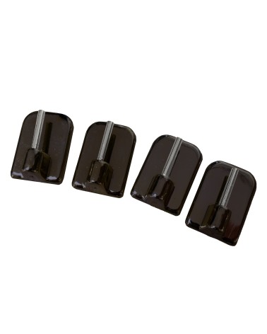 Crochet piton adhésif lot de 4 autocollants