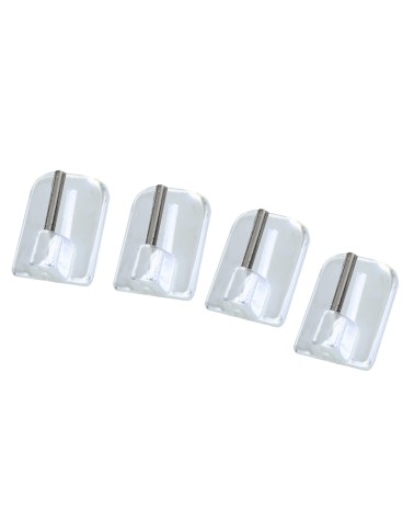 Crochet piton adhésif lot de 4 autocollants