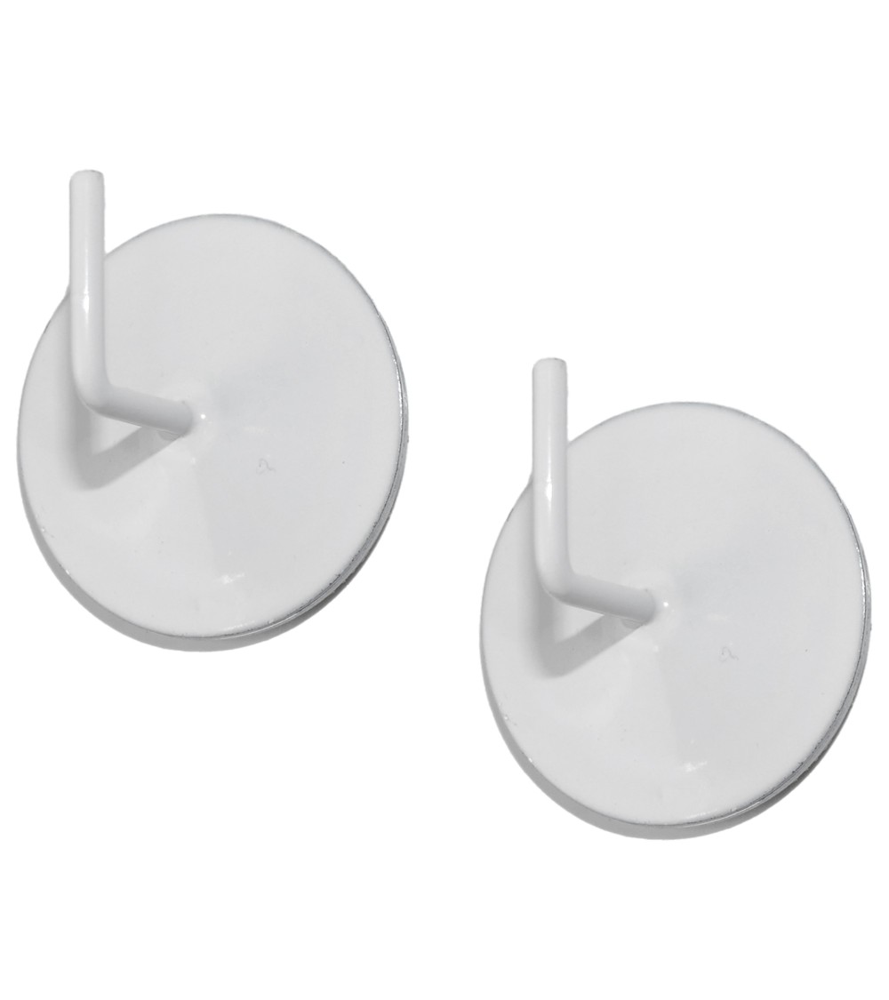 2 Crochets adhésif rond