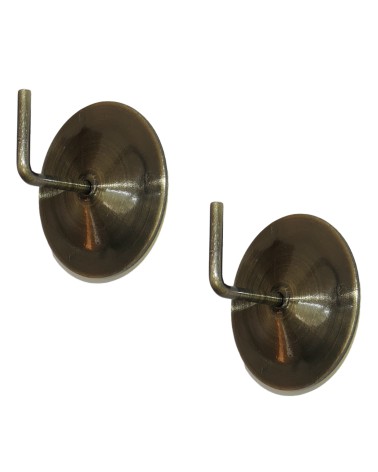 2 Crochets adhésif rond