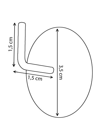 Crochets Adhésifs Métal - Lot de 2 - Tringle Ovale - Sans Perçage