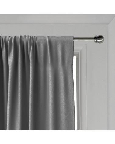 Tringle Extensible Boule Ø8 mm - 30 à 50 cm - Pour Vitrage Très Étroit