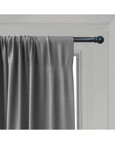 Tringle Extensible Boule Ø8 mm - 30 à 50 cm - Pour Vitrage Très Étroit