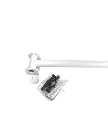 Tringle à rideaux pivotante pour portes entrées et portes fenêtres