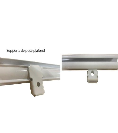 Rail Décorative, Prêt à Poser, Pour Rideau à Galon Fronceur longueur 1 mètre tringle chemin de fer Rail Décorative, Prêt à Poser, Pour Rideau à Galon Fronceur longueur 1 mètre tringle chemin de fer