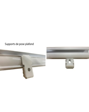 Tringle Rail Rideau Discret 2 m - Aluminium - Fixation Plafond