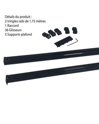 DECORAIL - Tringle rail pour rideau L.3,50 m