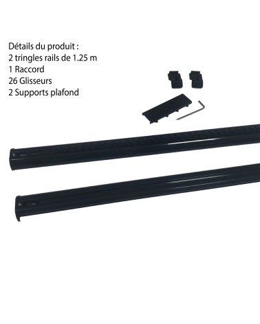 DECORAIL - Tringle rail pour rideau L.2,50 m