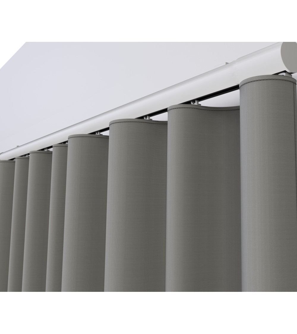 Ruban à Rideaux Ruflette 26mm X 30m - Blanc Polyester Pour Tête De Rideau - Fixation Facile