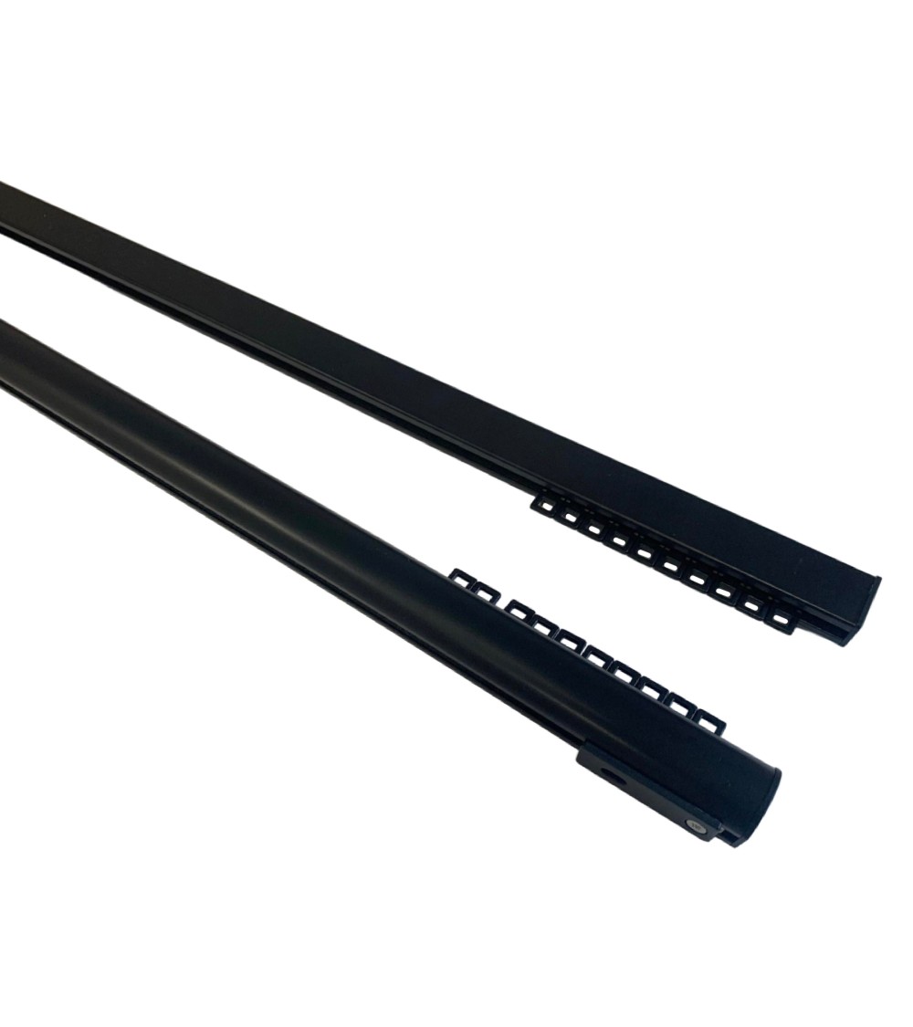 Tringles Rail Réversibles 3,50 m - Double Face (Carré/Rond) - Plafond.