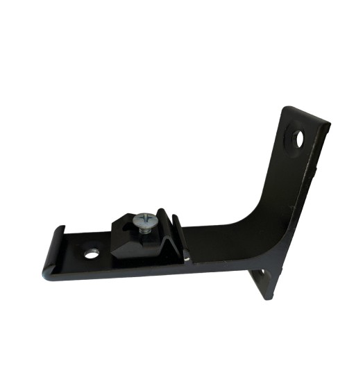 Support Mural Laqué pour Rail - Équerre Acier L. 7.5 cm - Encliquetage Support Mural Laqué pour Rail - Équerre Acier L. 7.5 cm - Encliquetage